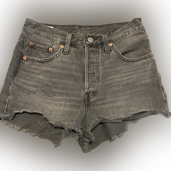 Levis 501 Denim Shorts - Picture 4 of 8